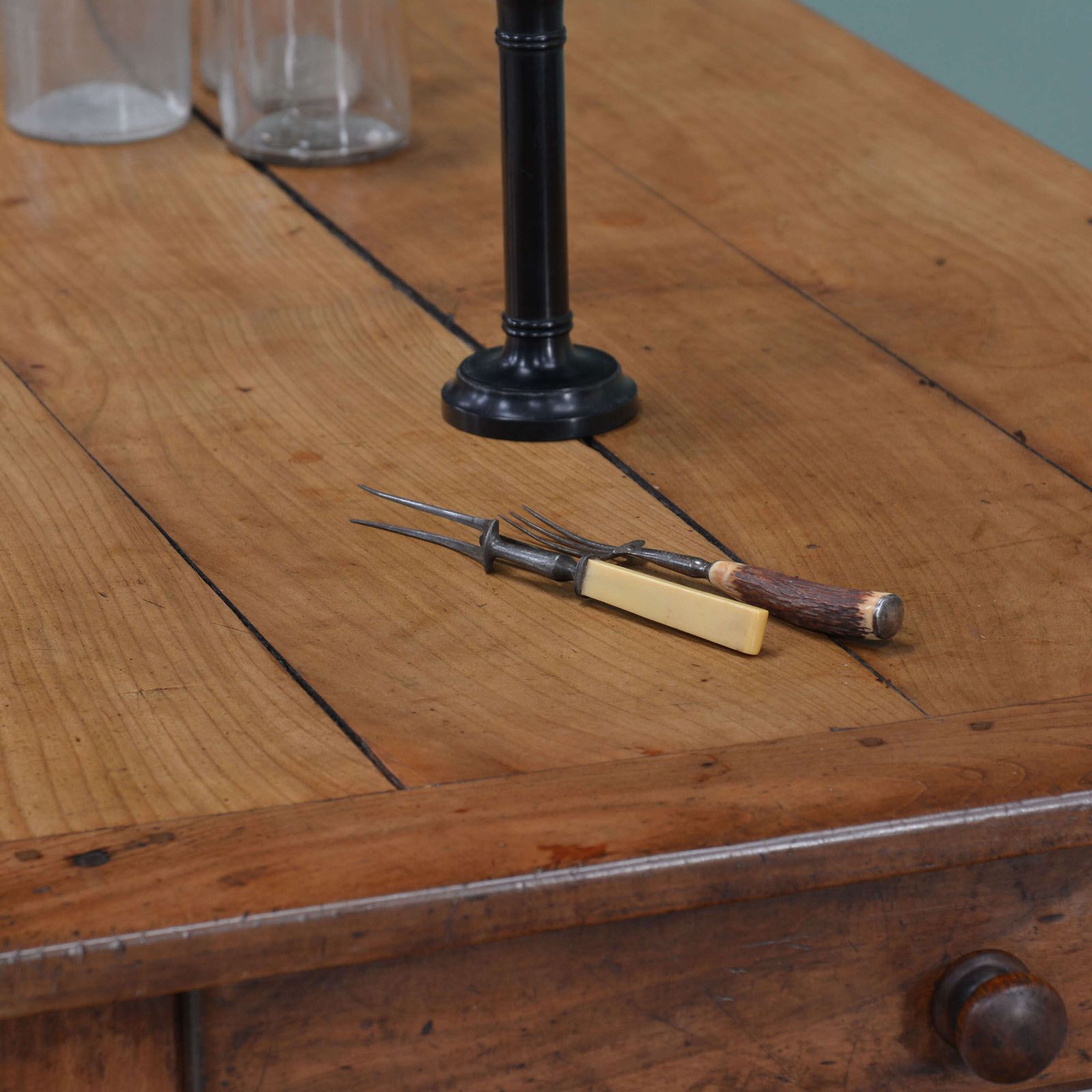 19th Century French Fruitwood Farmhouse Table photo furniture