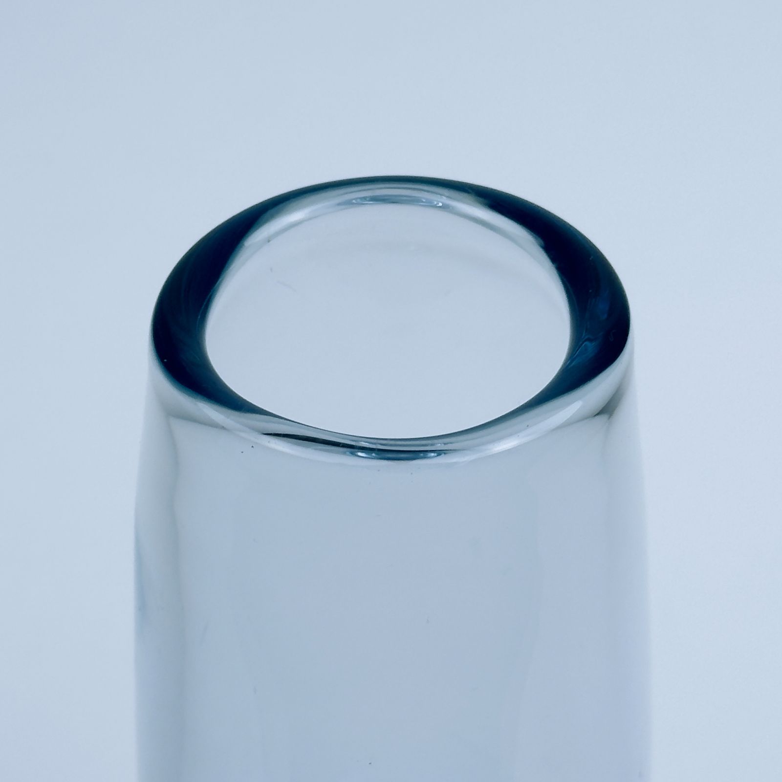 Original Blue Glass Vase By Per Lütken For Holmegaard, Denmark, 1960s photo 210.0