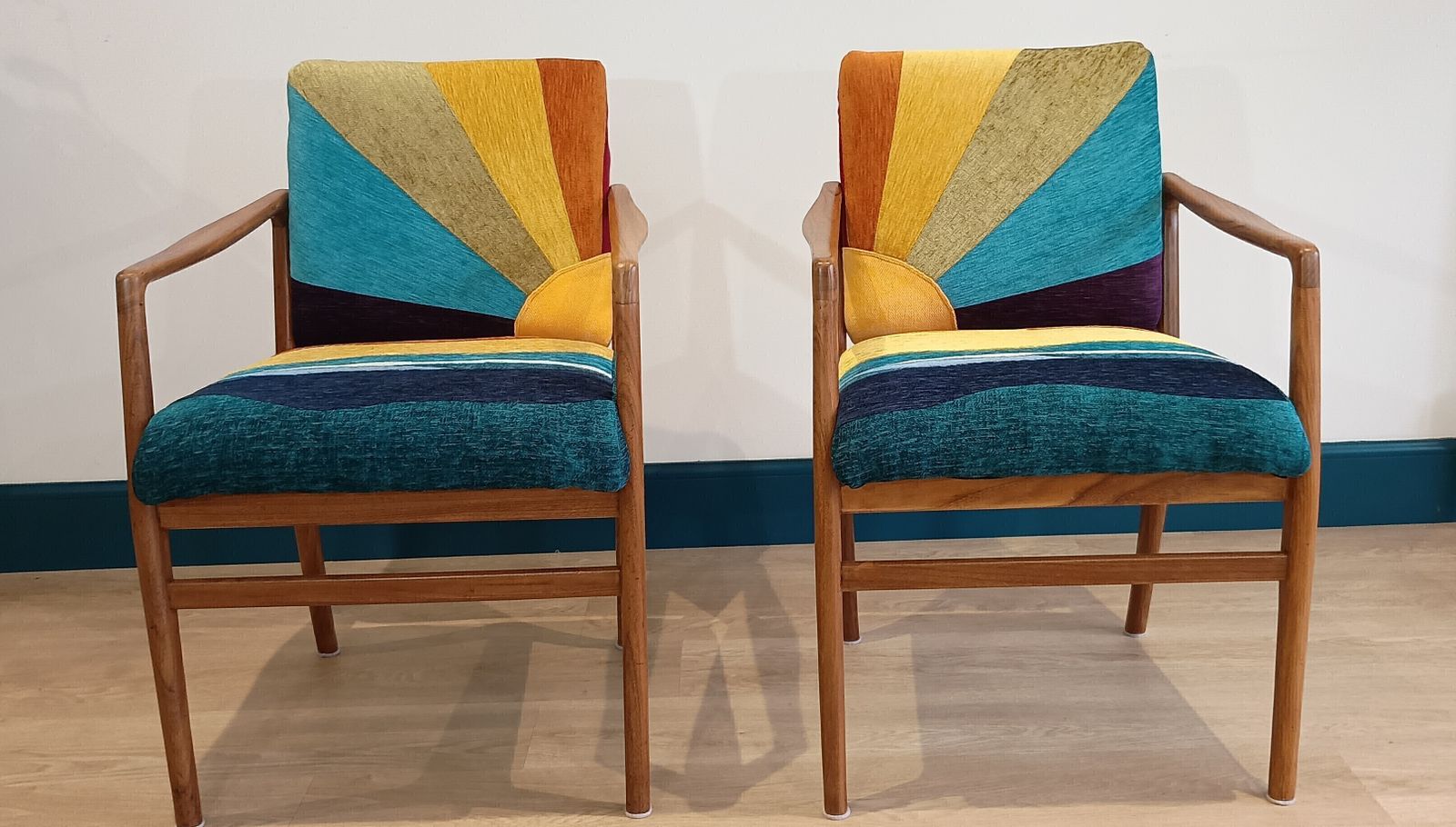 Bespoke Scandinavian Mid 50's Dinning/Office/ Bedroom Chairs  ( Pair) photo furniture