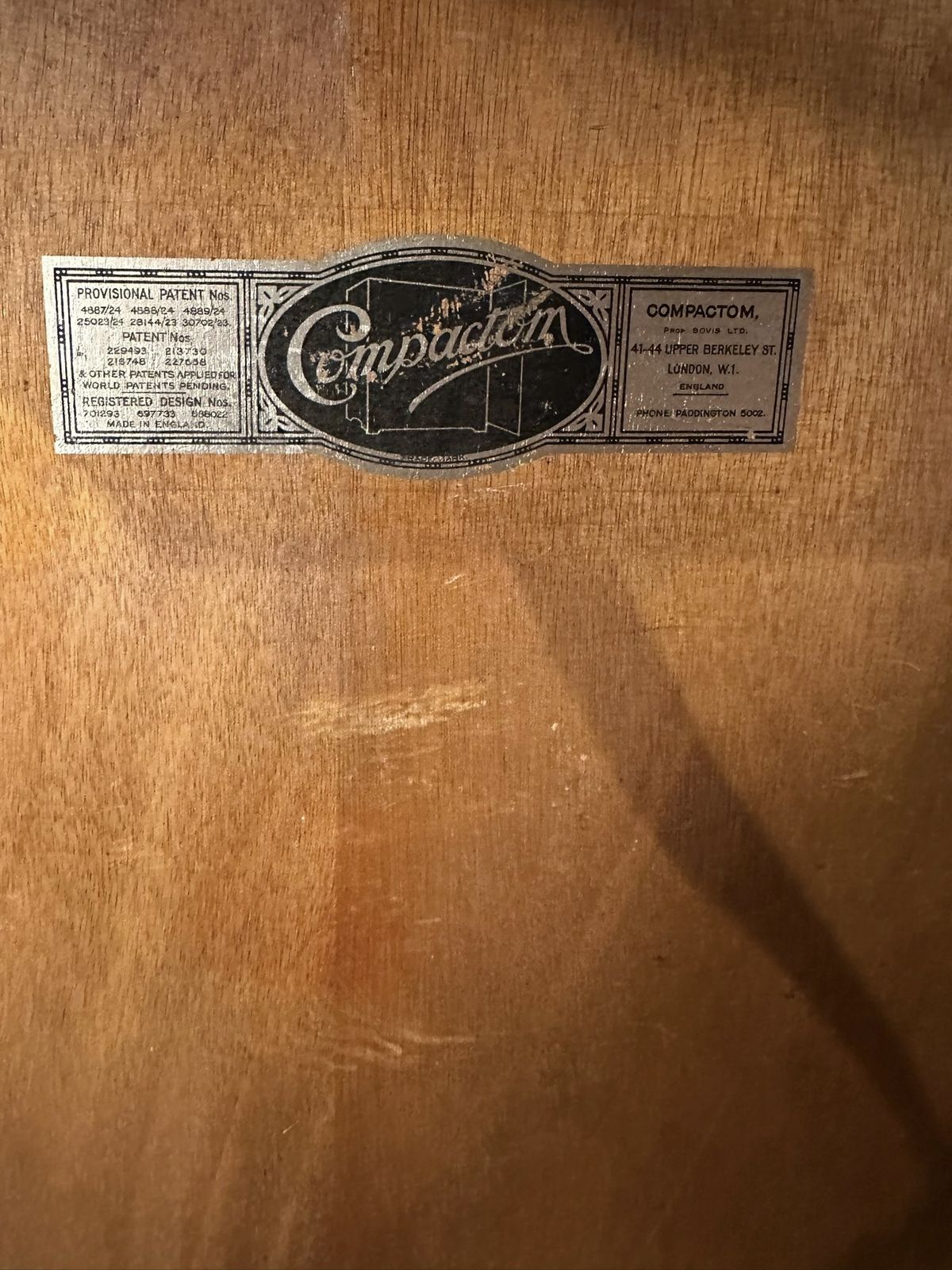 2925.0 Mahogany Compactum Wardrobe, 1920s photo