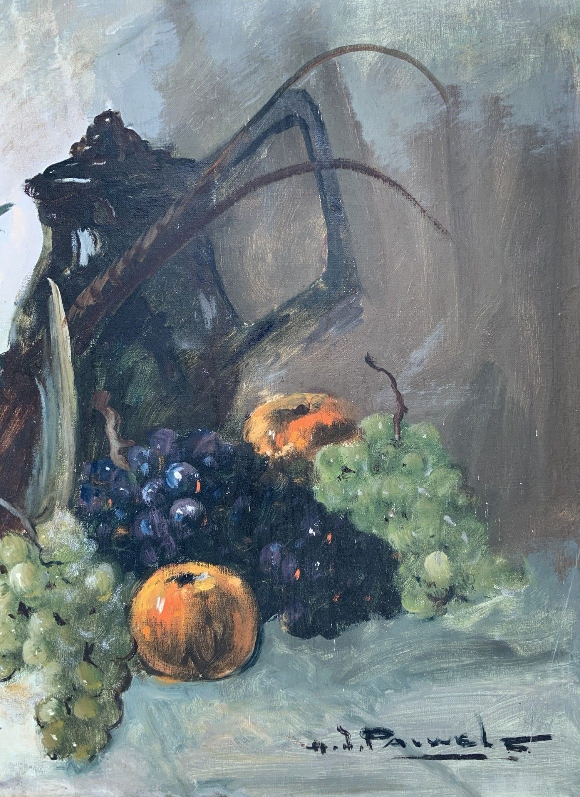 Still Life With Game Large Impressionist Oil Painting By Henri Joseph Pauwels photo 595.0
