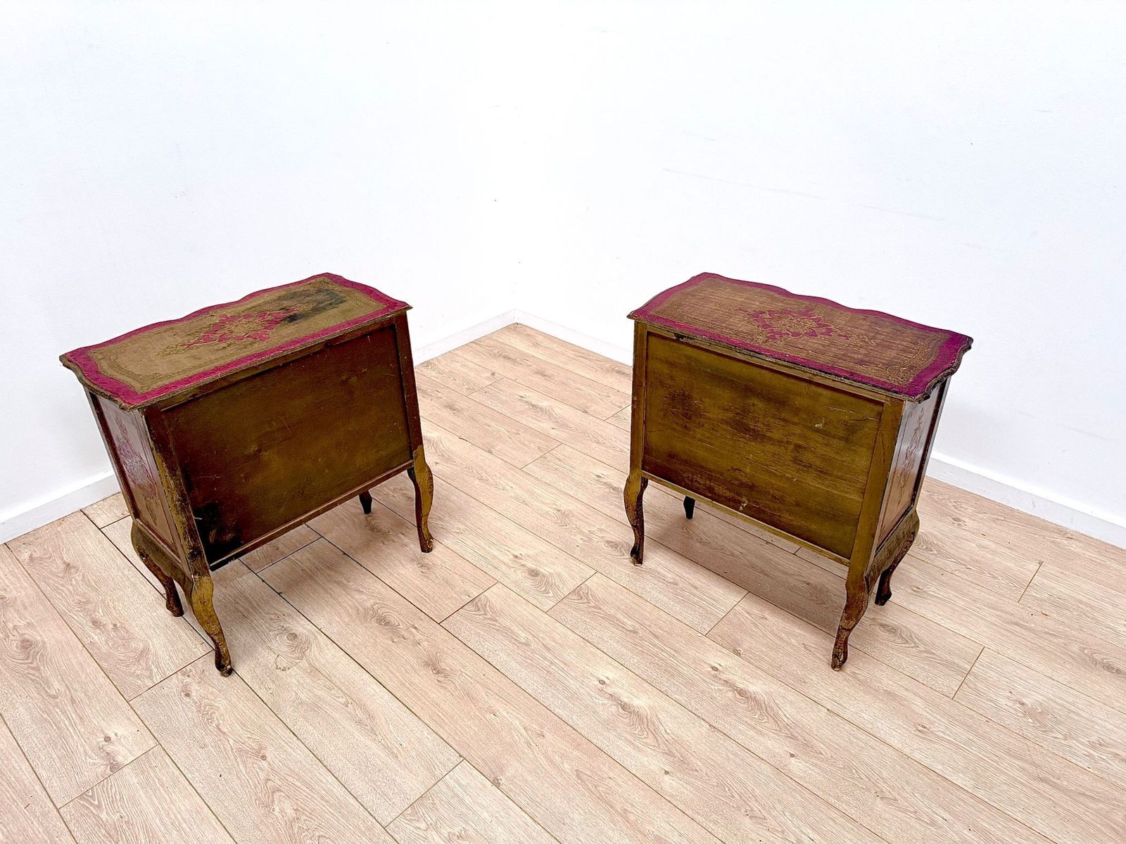 photo furniture Superb Near Pair Italian Florentine Cabinets  Early 20th Century Delivery Available 0207.