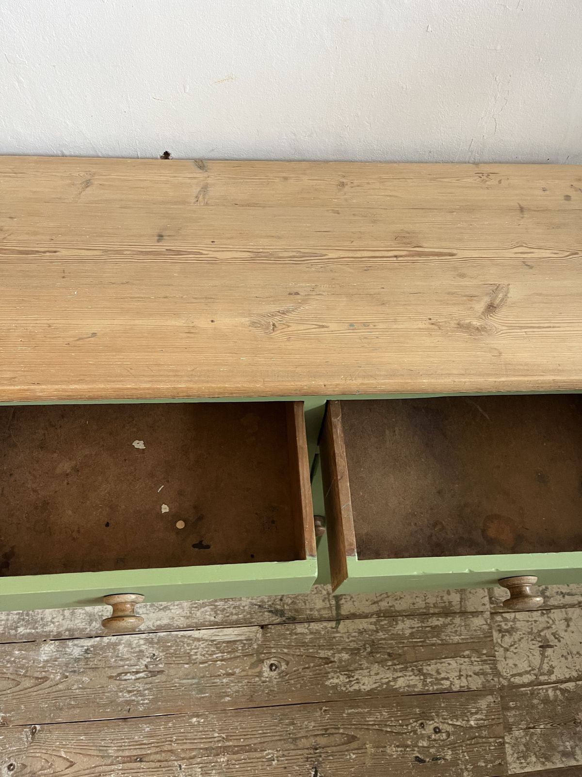 photo buy Green Painted Victorian Dresser Base/Sideboard