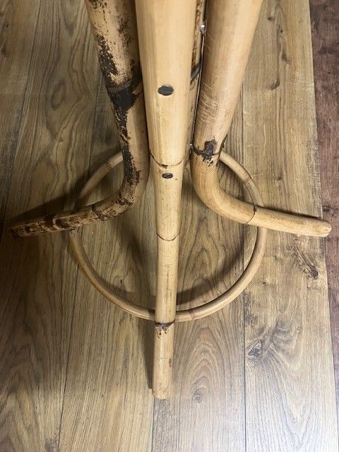 Vintage Mid Century Bamboo Coat Rack 1960s Franco Albini Style photo vinterior