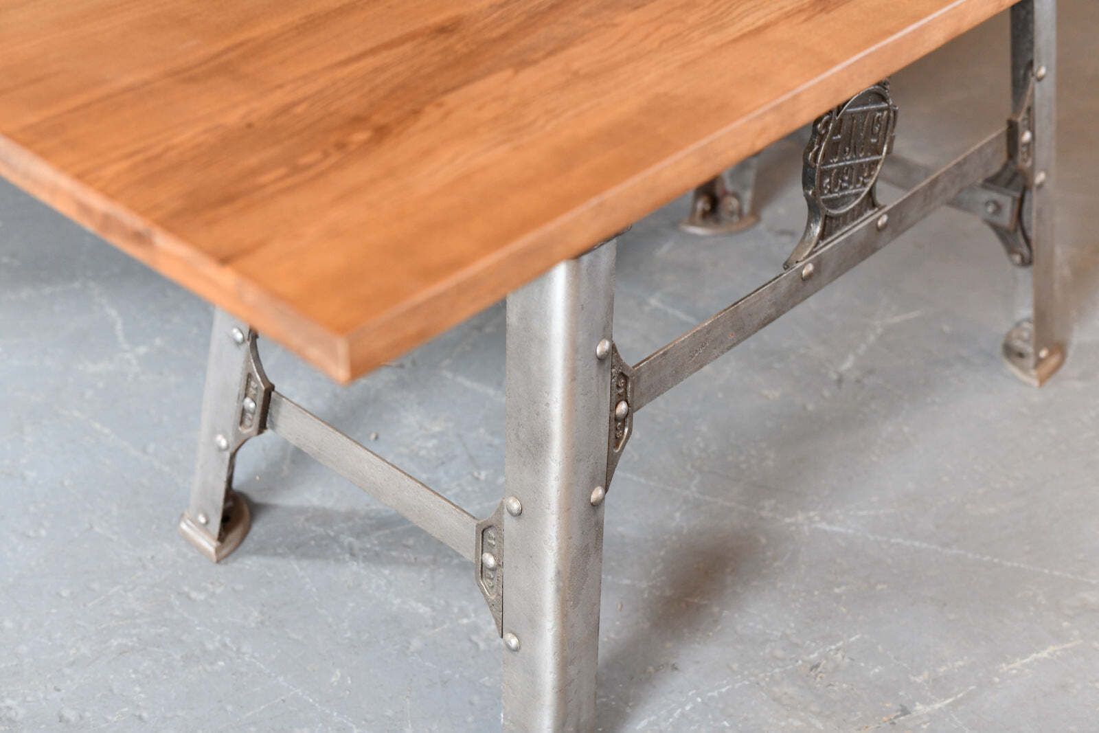 Large Industrial Dining Table By H Mc G And Co Ltd Circa 1920s photo 895.0