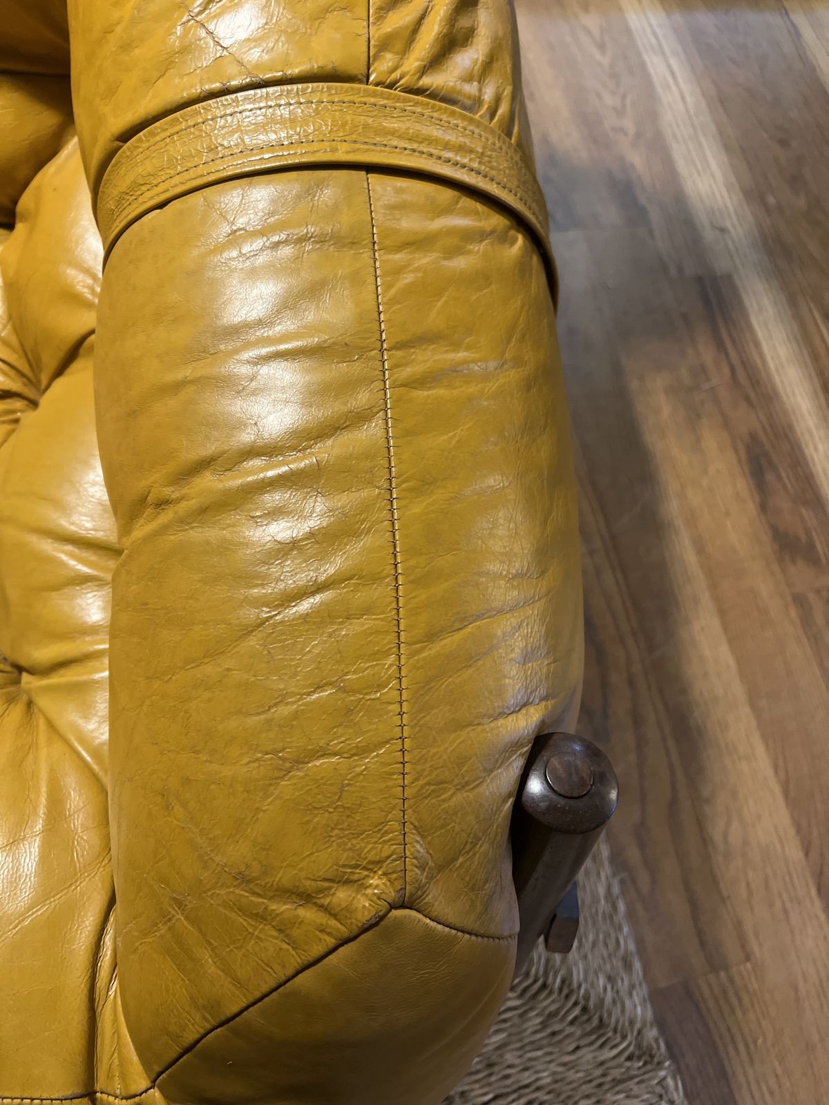 Pair Of Lounge Chairs Model Mp 81 With One Ottoman ,  Rosewood, Leather. photo Furniture