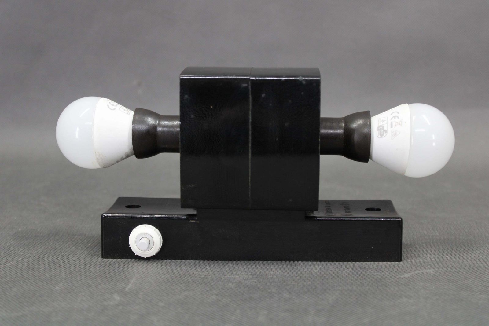 Mid Century Bakelite And Opaline Glass Wall Light, Czechoslovakia 1960s photo buy