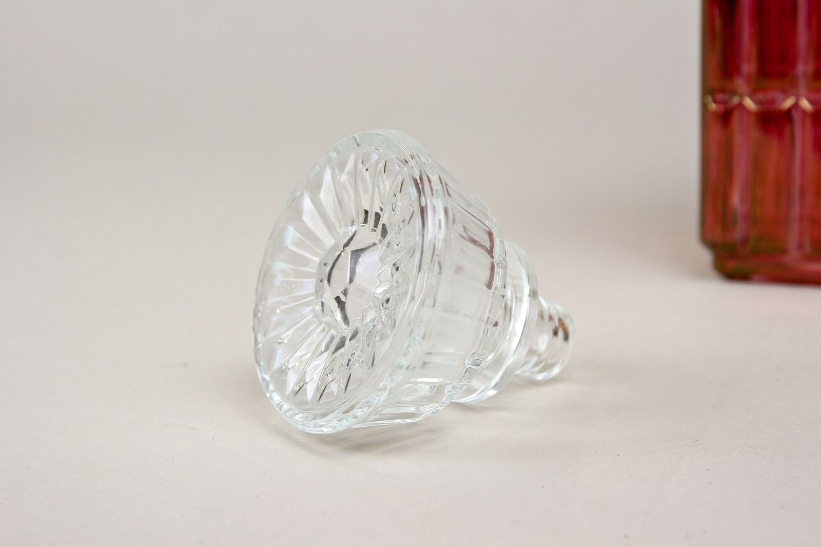 Home Decor 20th Century Art Deco Glass Decanter Or Liquor Bottle, Austria Ca. 1930 photo