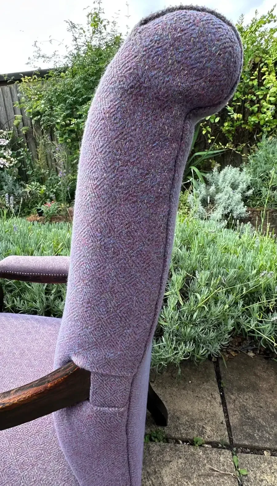 photo buy 19th Century Open Arm Library Chair Voltaire Chair Deep Seat