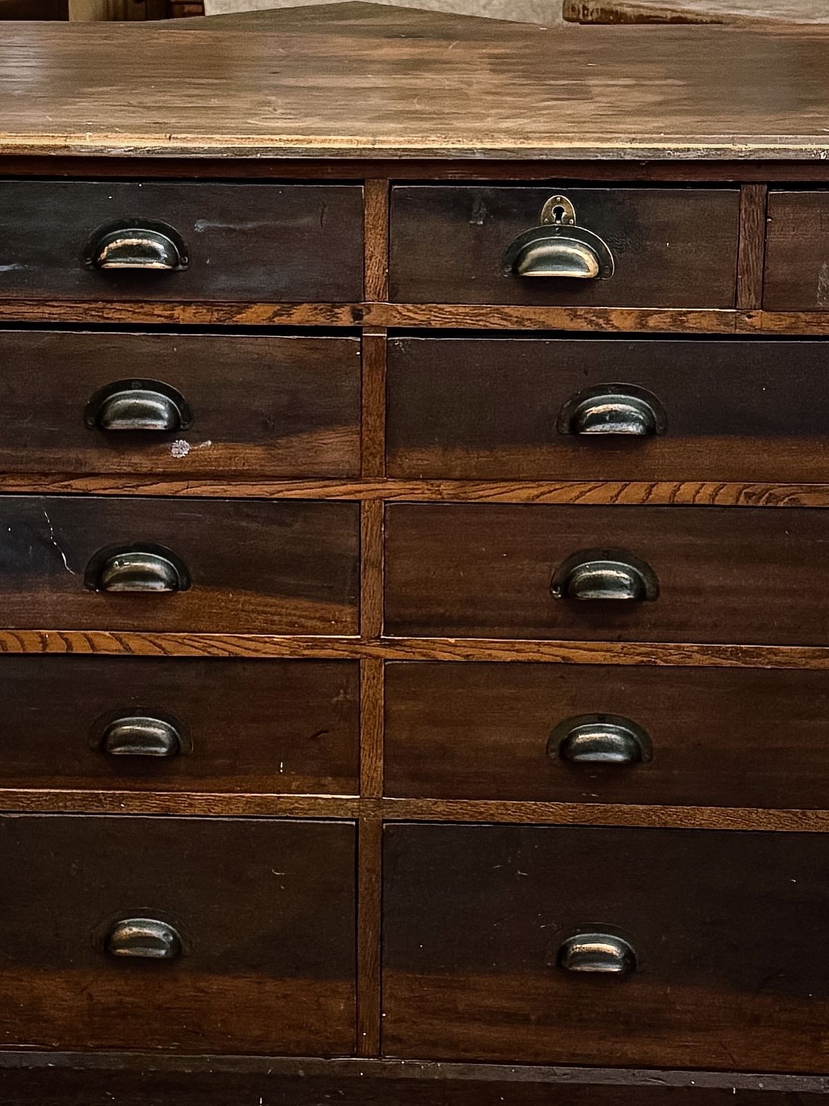 photo furniture Large Bank Of Drawers Haberdashery Counter
