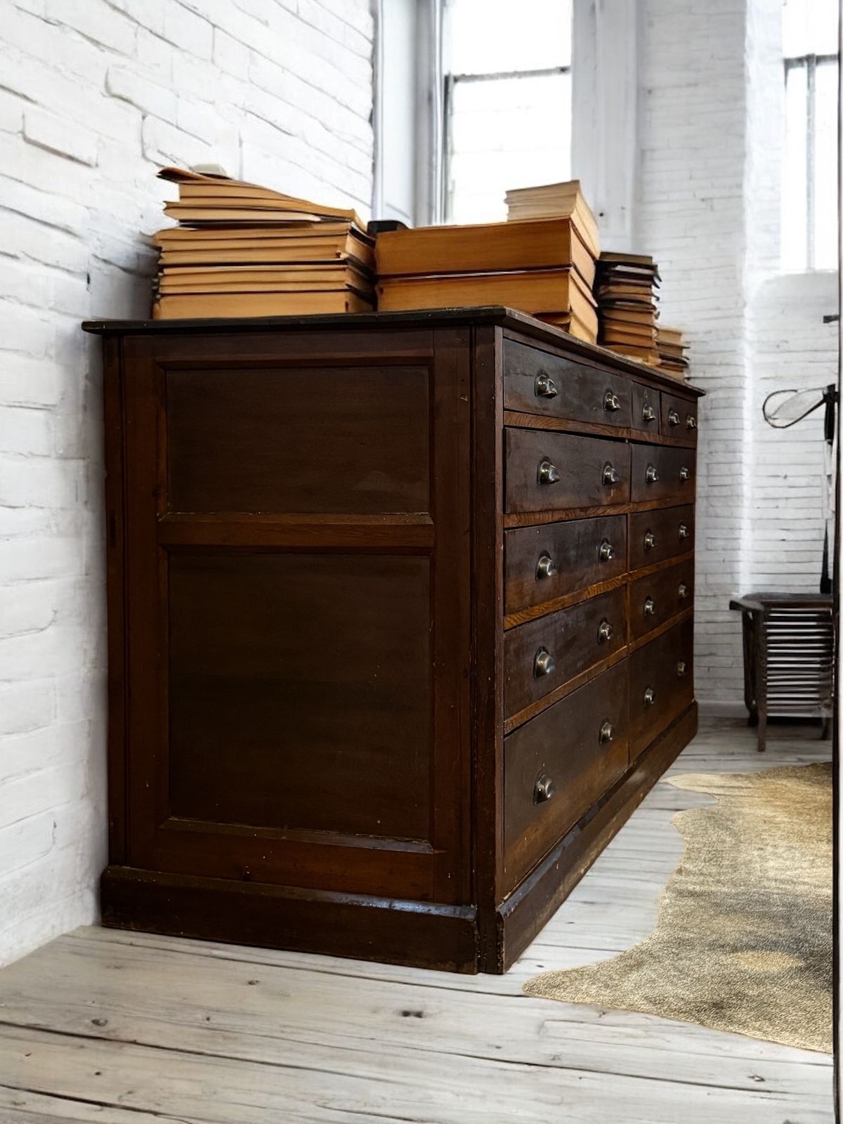 photo for sale Large Bank Of Drawers Haberdashery Counter