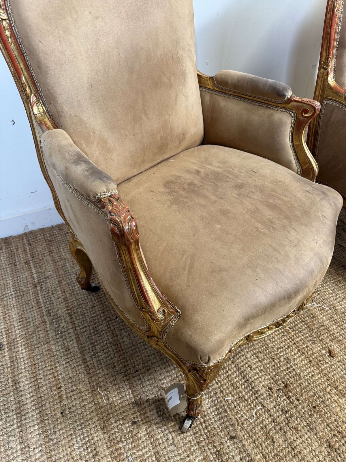 Pair Of Napoleon III Gilded Armchairs photo 1695.0