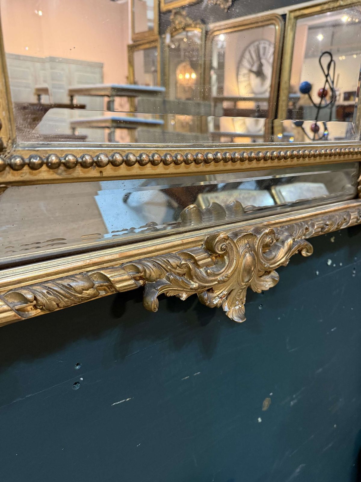 19th Century French Gilt Mirror In The Louis XVI Style photo vinterior