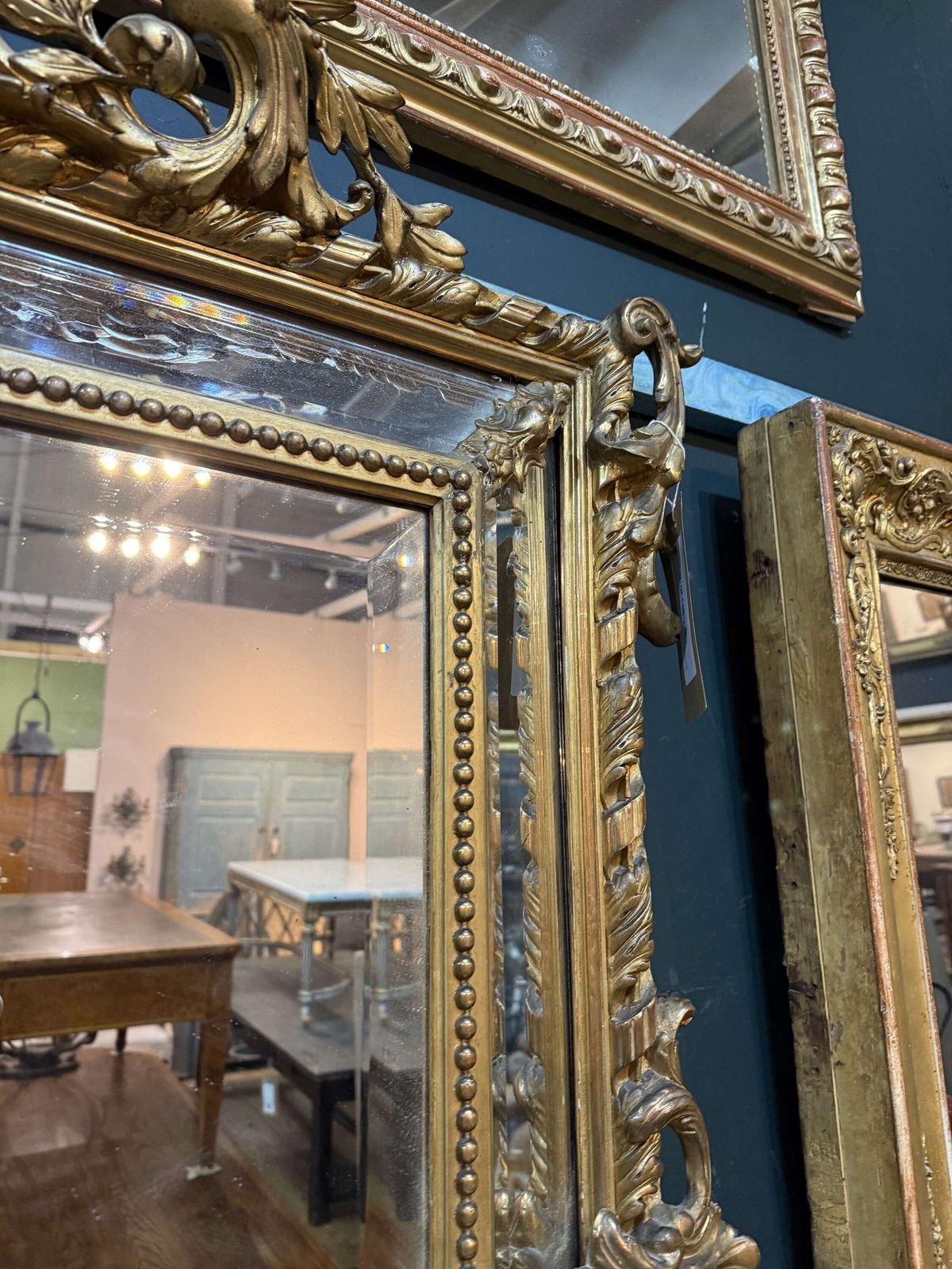 photo furniture 19th Century French Gilt Mirror In The Louis XVI Style