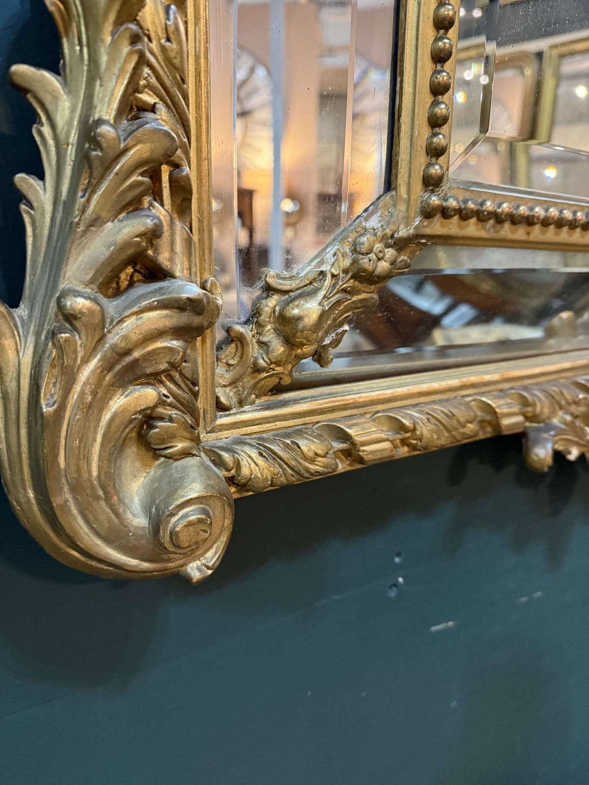 photo vinterior 19th Century French Gilt Mirror In The Louis XVI Style