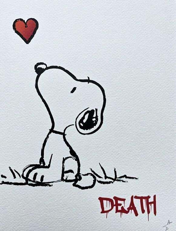 Death Nyc   Banksy Love Rat And Snoopy Limited Edition photo Art