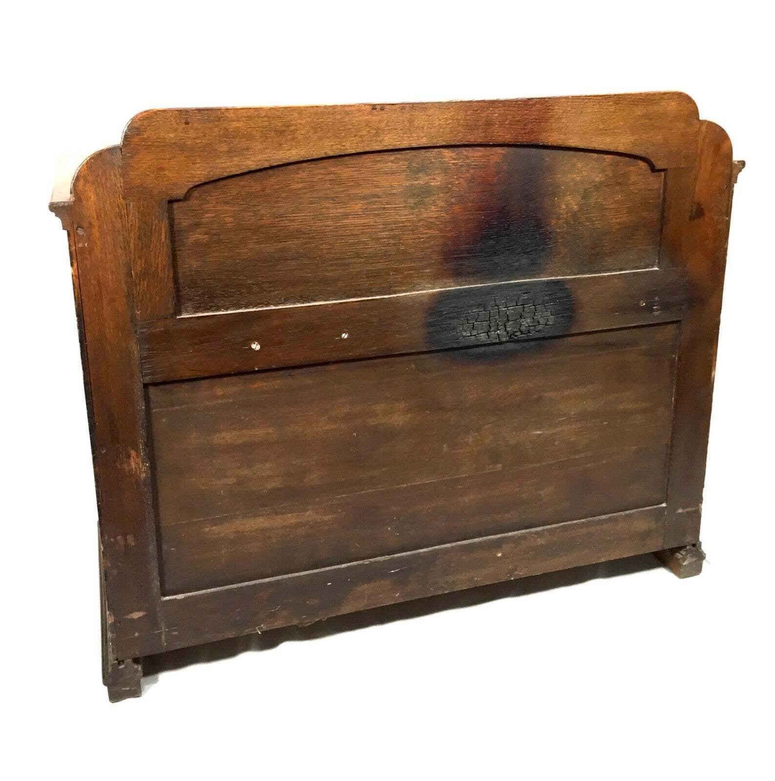 photo for sale Antique Early 20th Century Oak Wooden Entrance Hall Monks Bench / Storage Seat