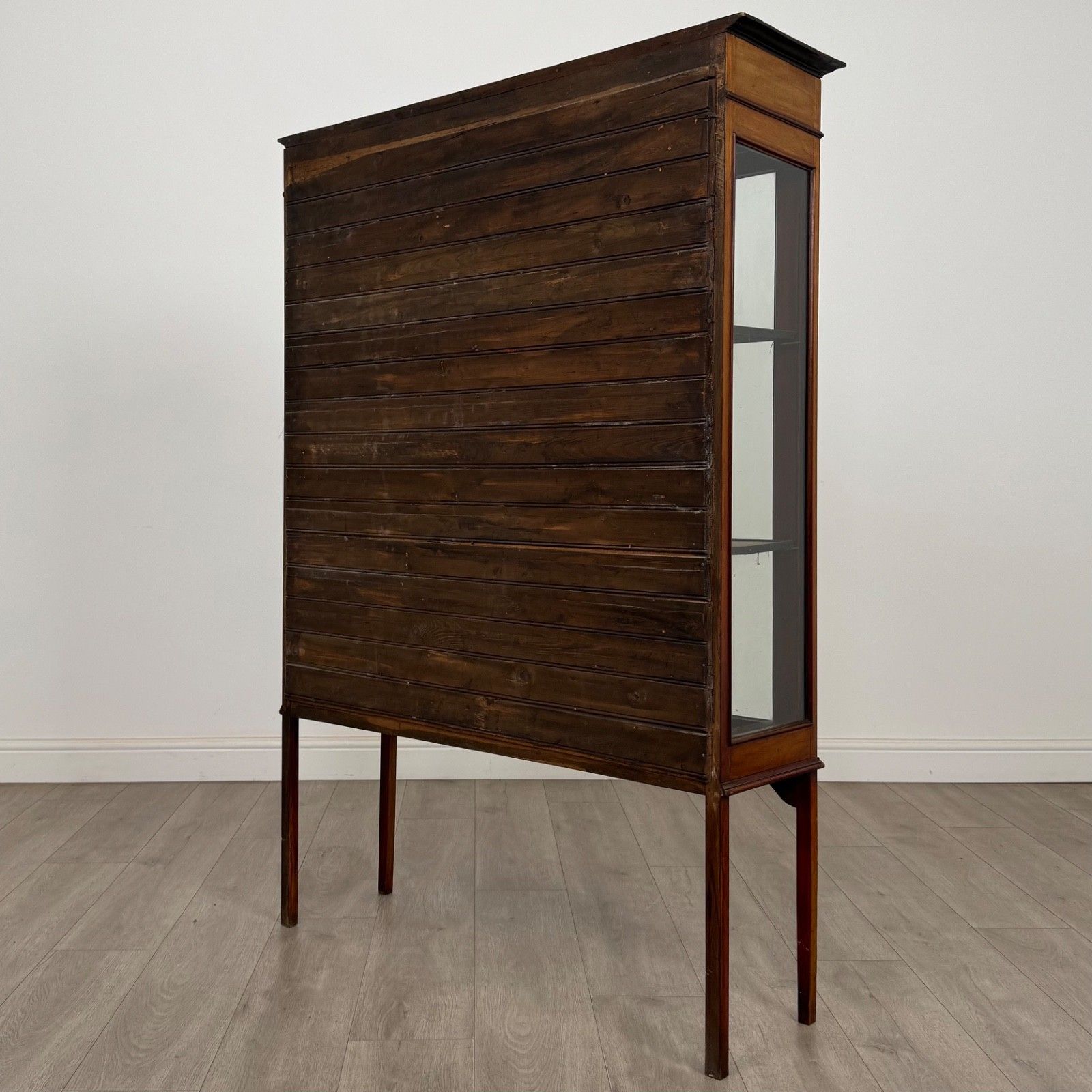 Antique 20th Century Inlaid Display Cabinet In Mahogany photo vintage