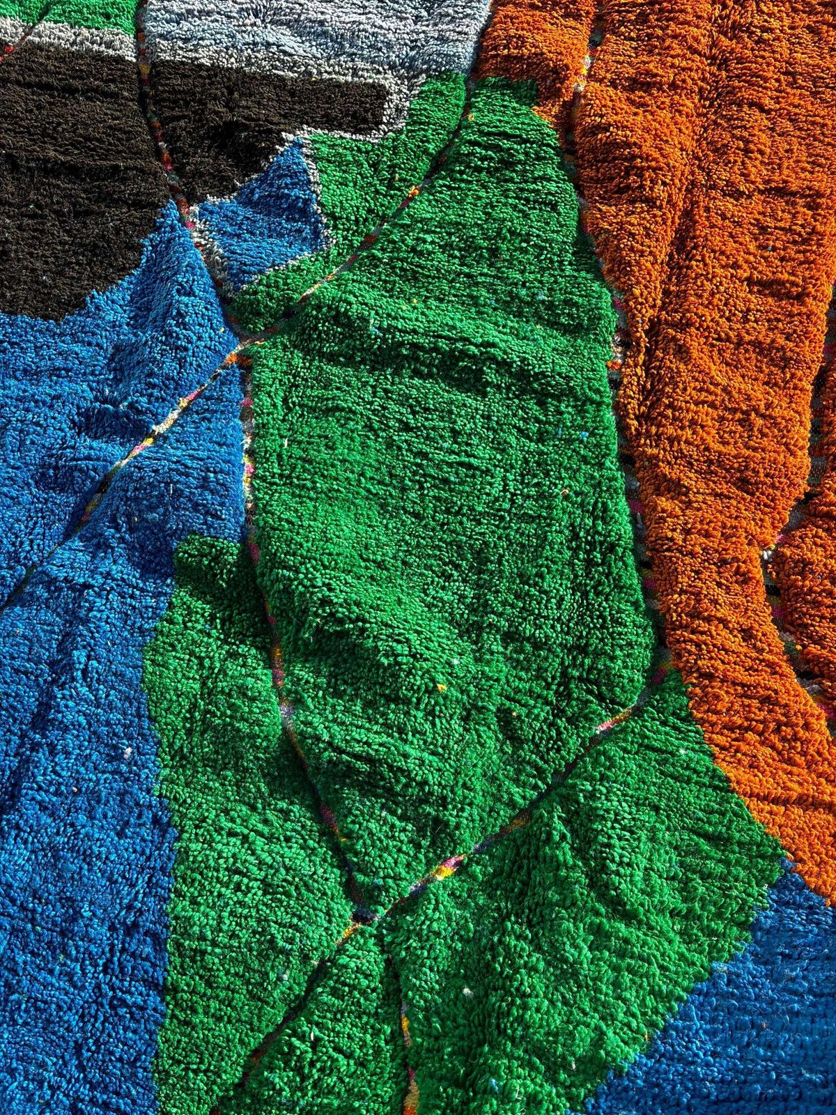 photo for sale Colorful Moroccan Berber Rug 200x300 Cm   Authentic Handwoven Wool Carpet,Modern Berber Rug   Beni Ourain Rug   Handmade Rug