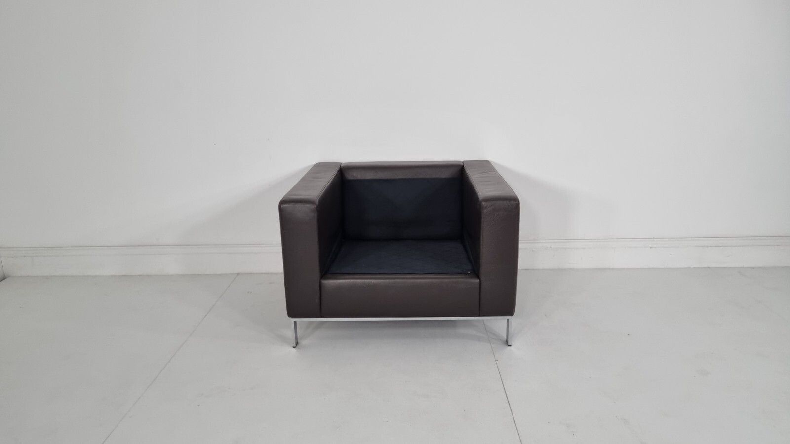 photo vinterior Walter Knoll Foster 503 Chair In Sumptuous Chocolate Brown Leather Pristine #1