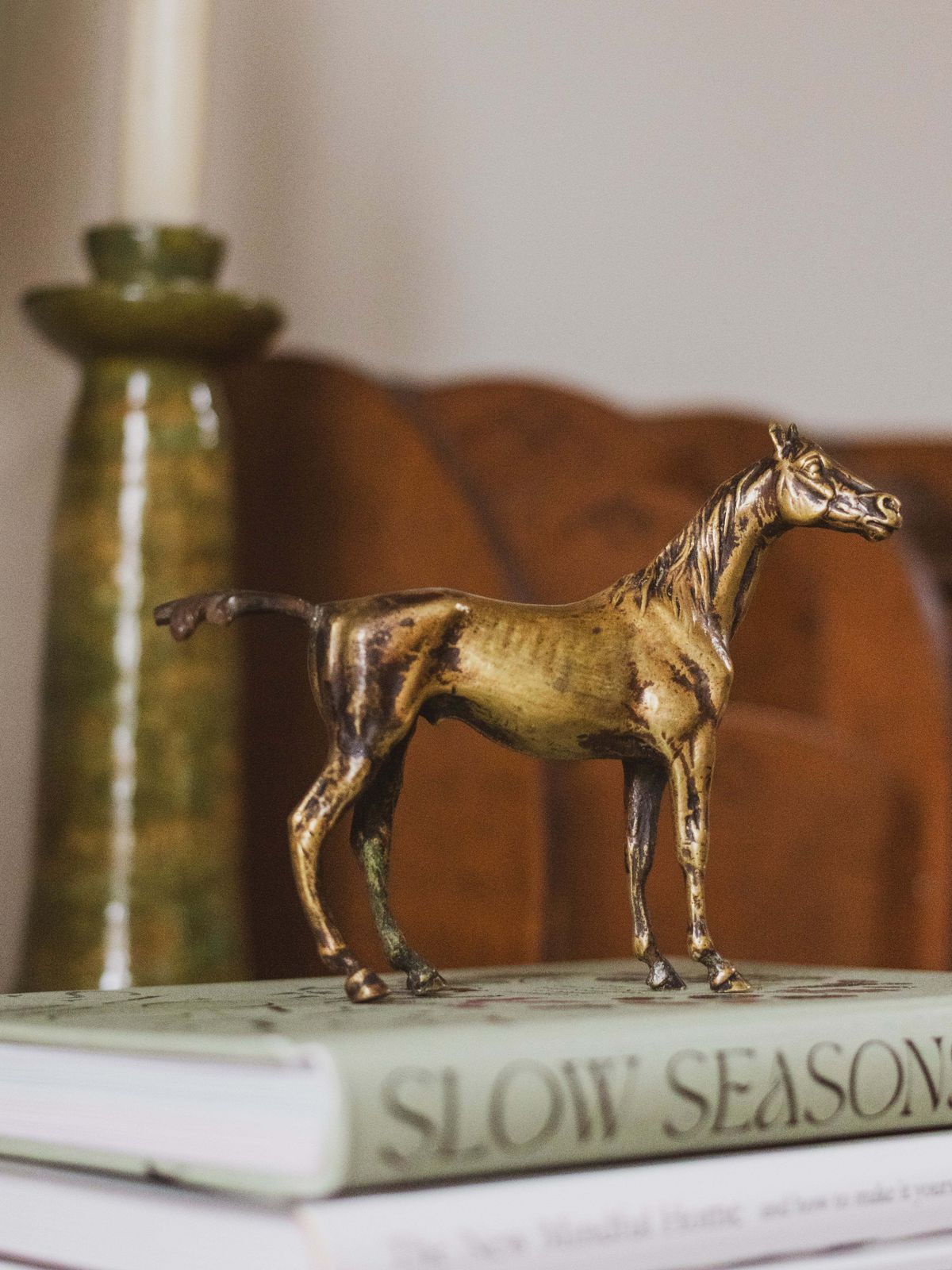 Early 20th Century Gilt Bronze Study Of A Horse