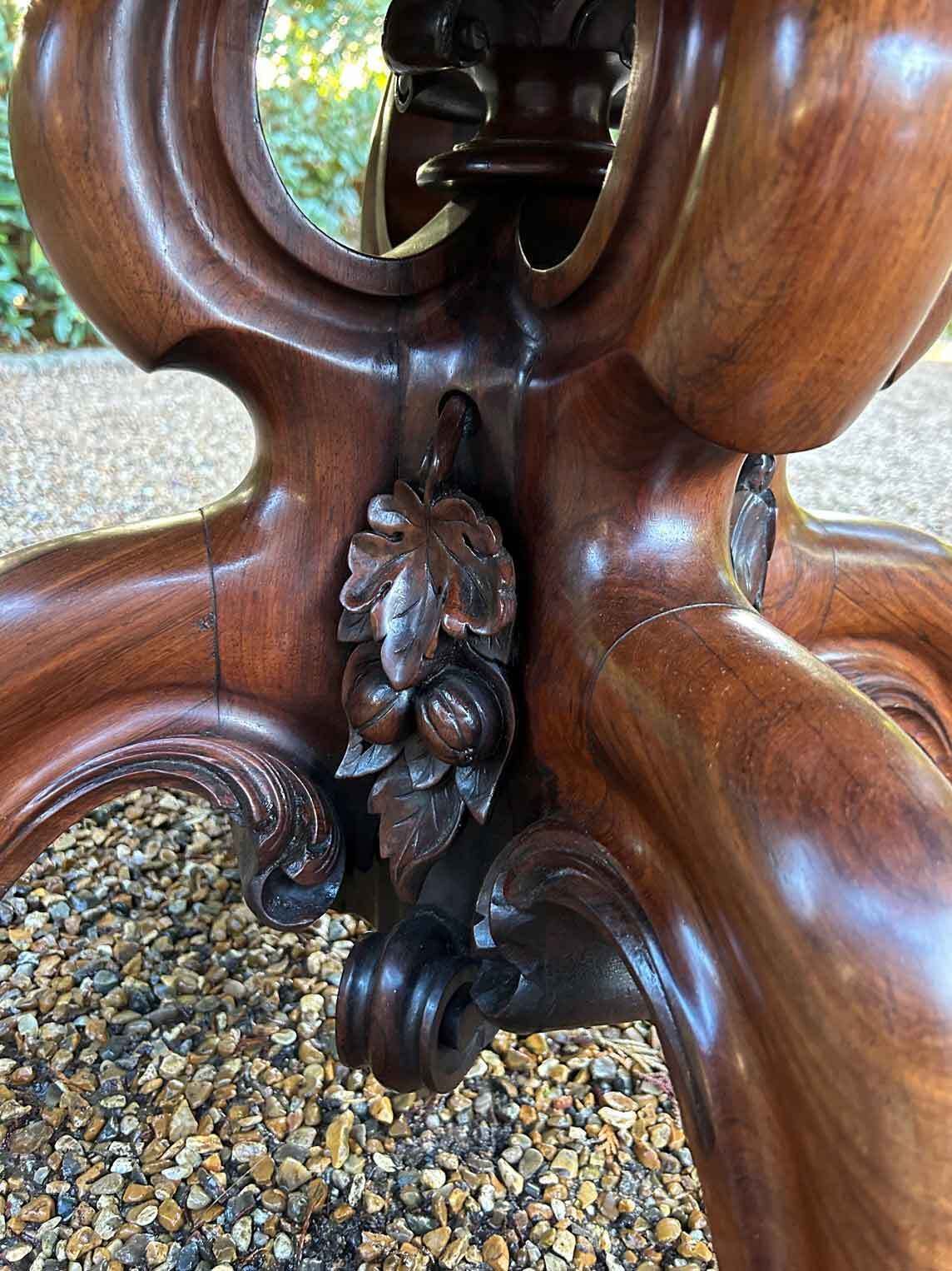 photo buy William IV Rosewood Tilt Top Oval Serpentine Dining Table