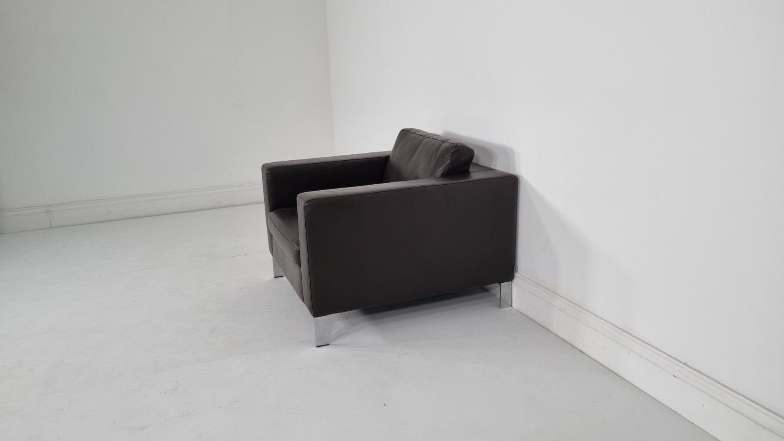 Walter Knoll Foster 503 Chair In Sumptuous Chocolate Brown Leather Pristine #2 photo vinterior