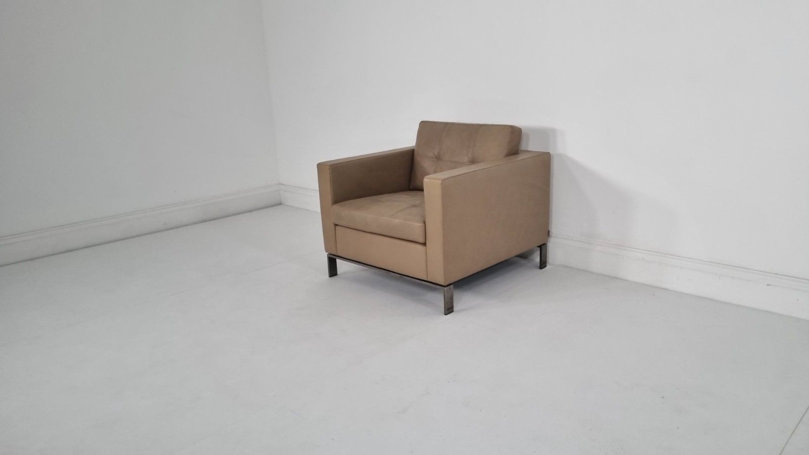 Walter Knoll 502 Foster Chair In Soft Brown Leather Excellent Condition photo Furniture