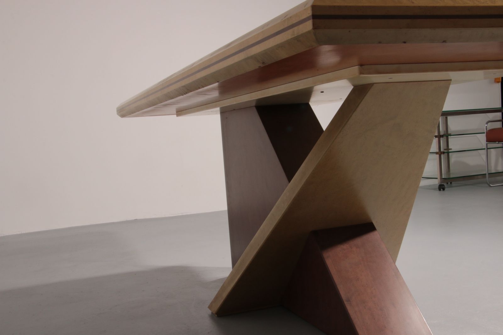 Furniture Italian Saporiti Wooden Dining Table 1960 photo