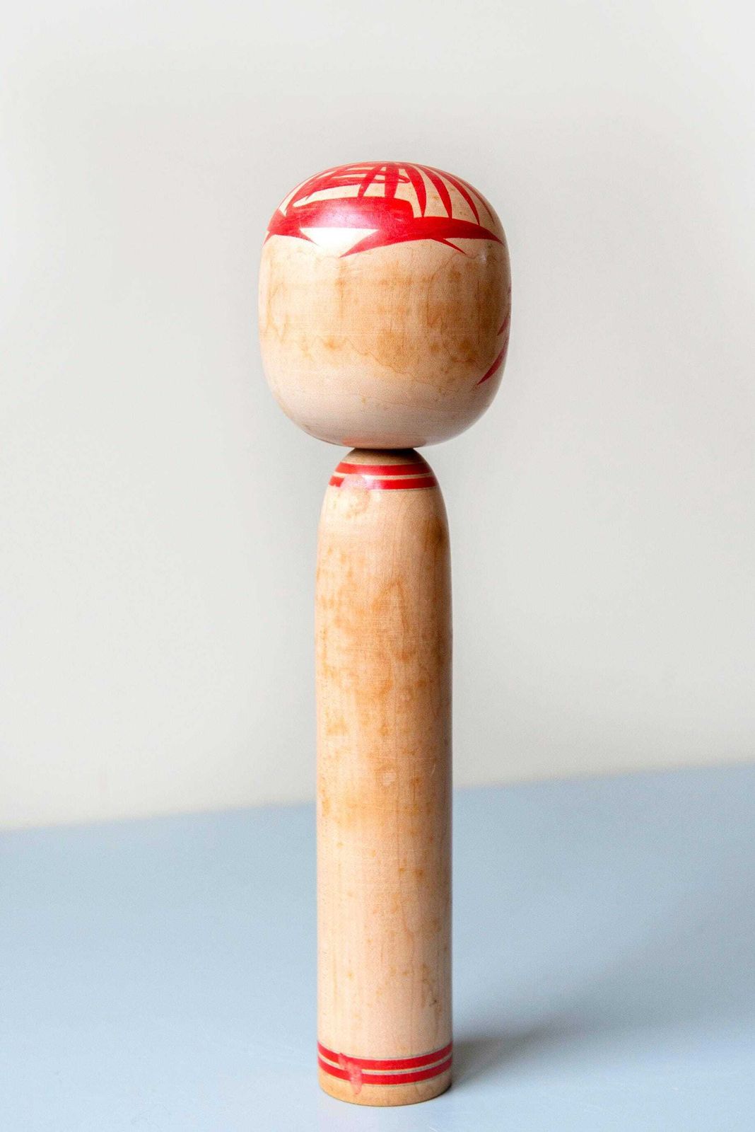 Home Decor Vintage Naruko Kokeshi Doll, Signed Japanese Wooden Folk Art Figure photo