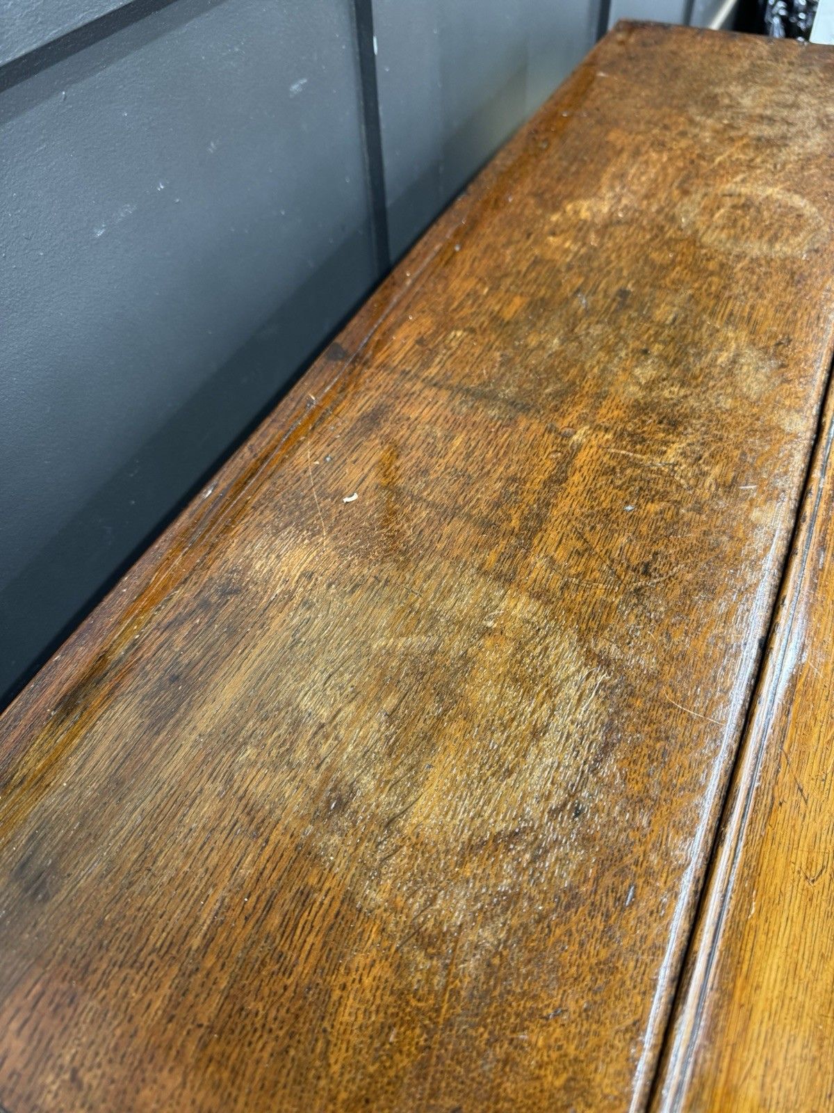 photo furniture Georgian Oak Bureau Desk / Writing Desk / Sideboard Chest Of Drawers
