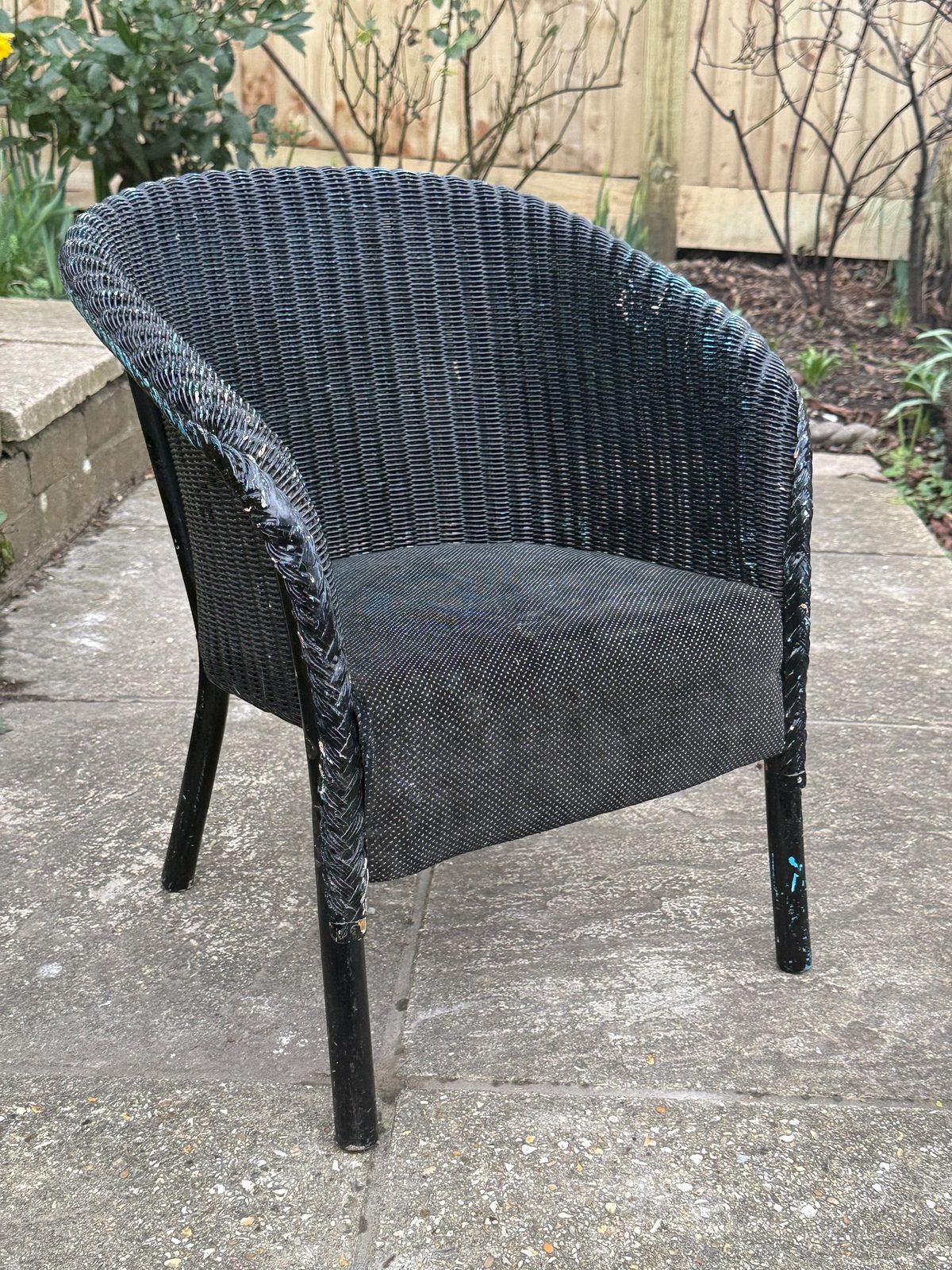 Vintage Child’s Lloyd Loom–Style Tub Chair, Mid Century Woven Fibre Chair, C.1950s photo furniture