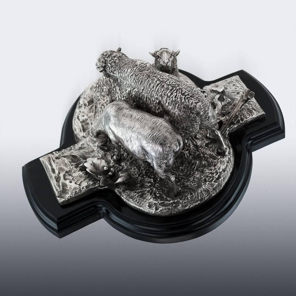 Antique 19th Century, French Solid Silver Centrepiece, Froment Meurice, Paris photo vinterior