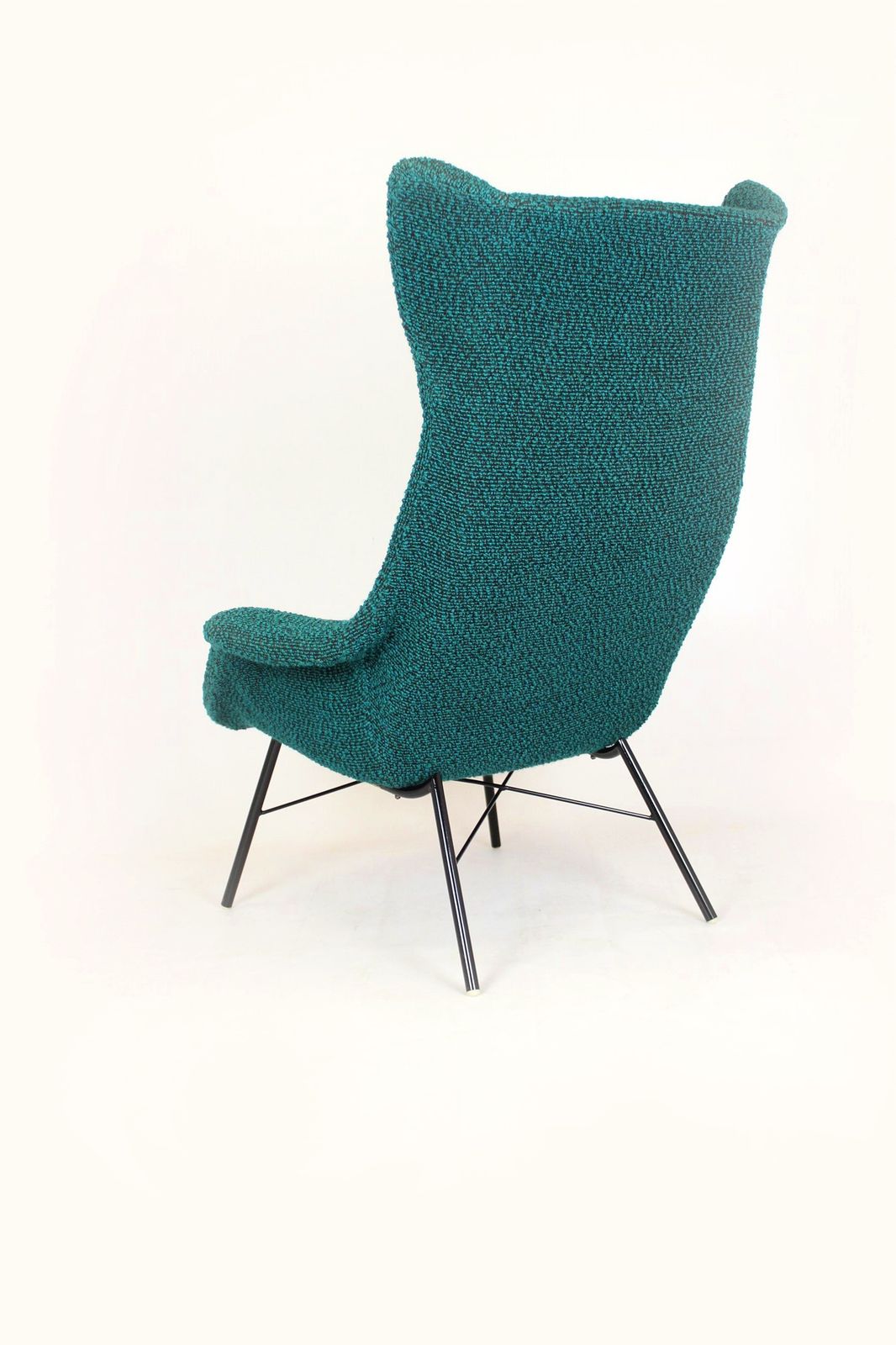 photo vintage Wingback Lounge Chair By Miroslav Navrátil, Czechoslovakia, 1960s