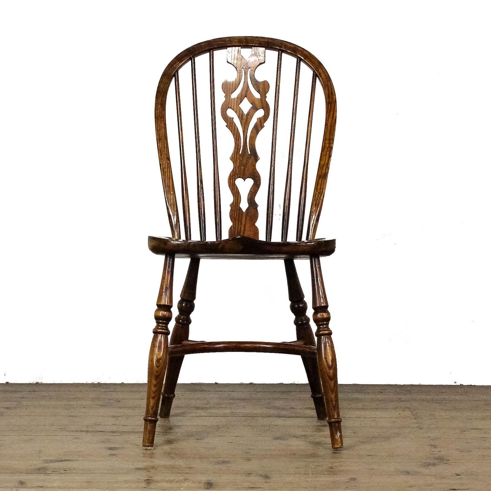 Furniture Vintage Oak Tripod Table And Pair Of Chairs photo