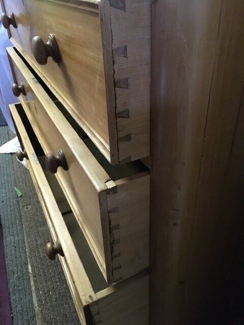 Victorian Pine Chest Of Drawers photo for sale