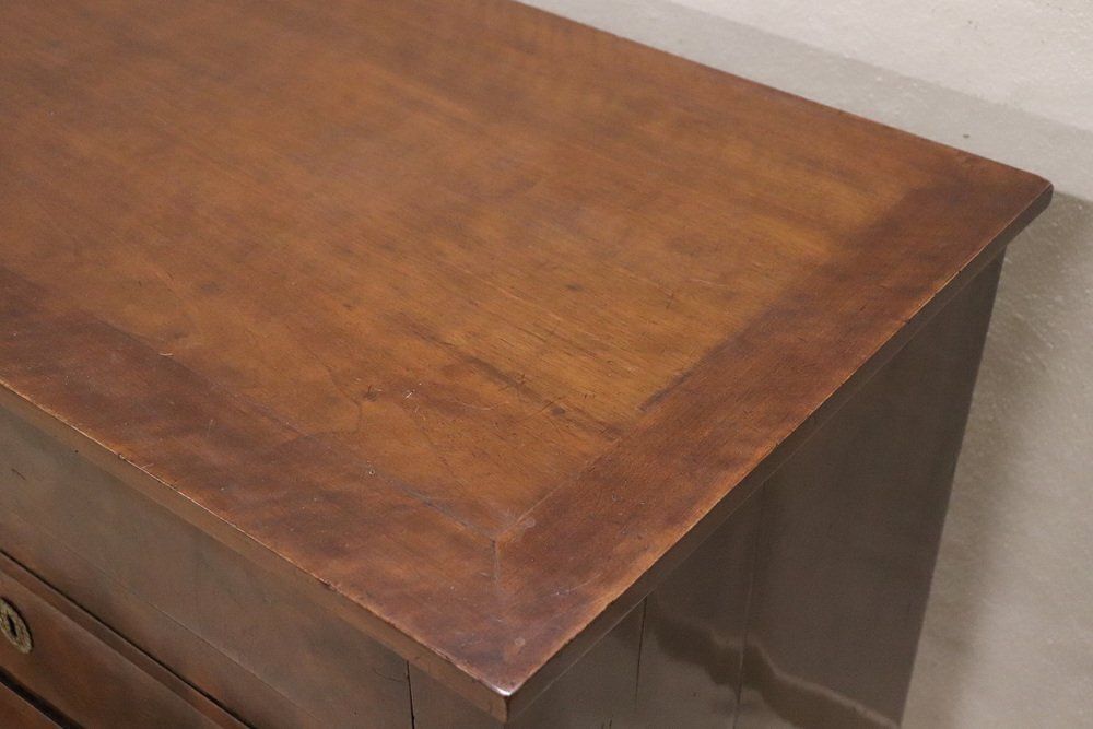 Furniture Antique Early 19th Century Walnut Chest Of Drawers photo