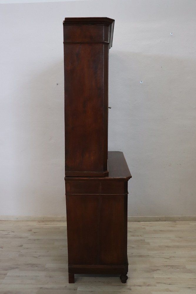 Antique Mid 19th Century Sideboard In Walnut Veneer photo for sale