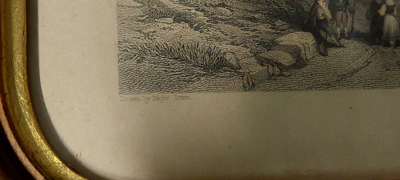Art Thomas Abiel Prior 1809 1886 Lot Three Gold Wood Frame Engravings photo