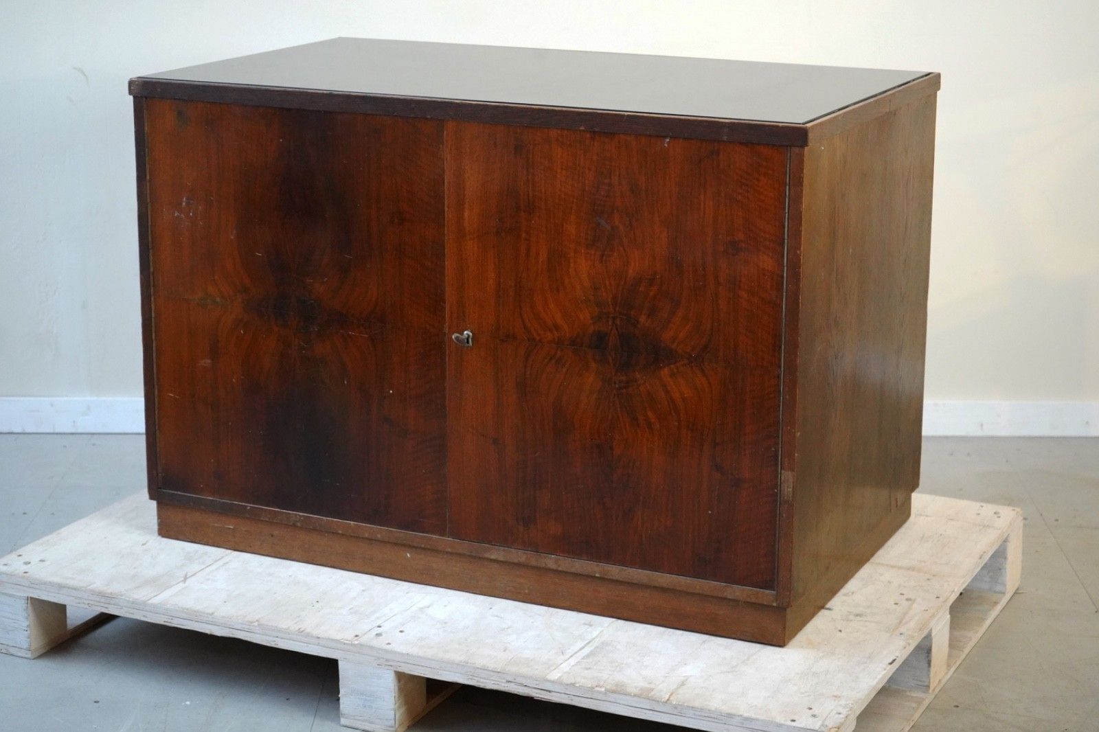Furniture French Art Deco Glass Top  Haberdashery Unit photo