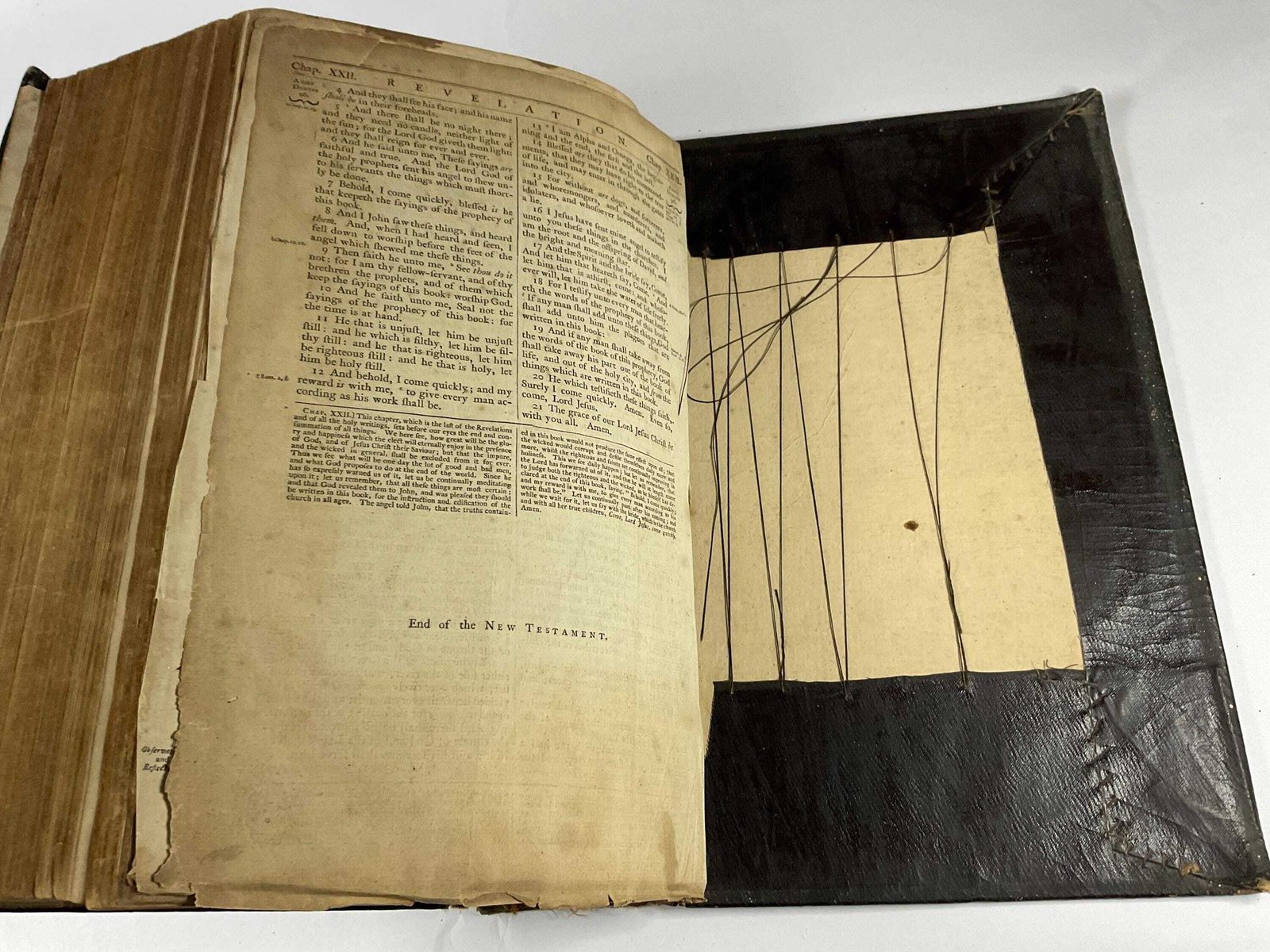 photo buy Antique Bible, Milliken & Little 1777 With Apocrypha.