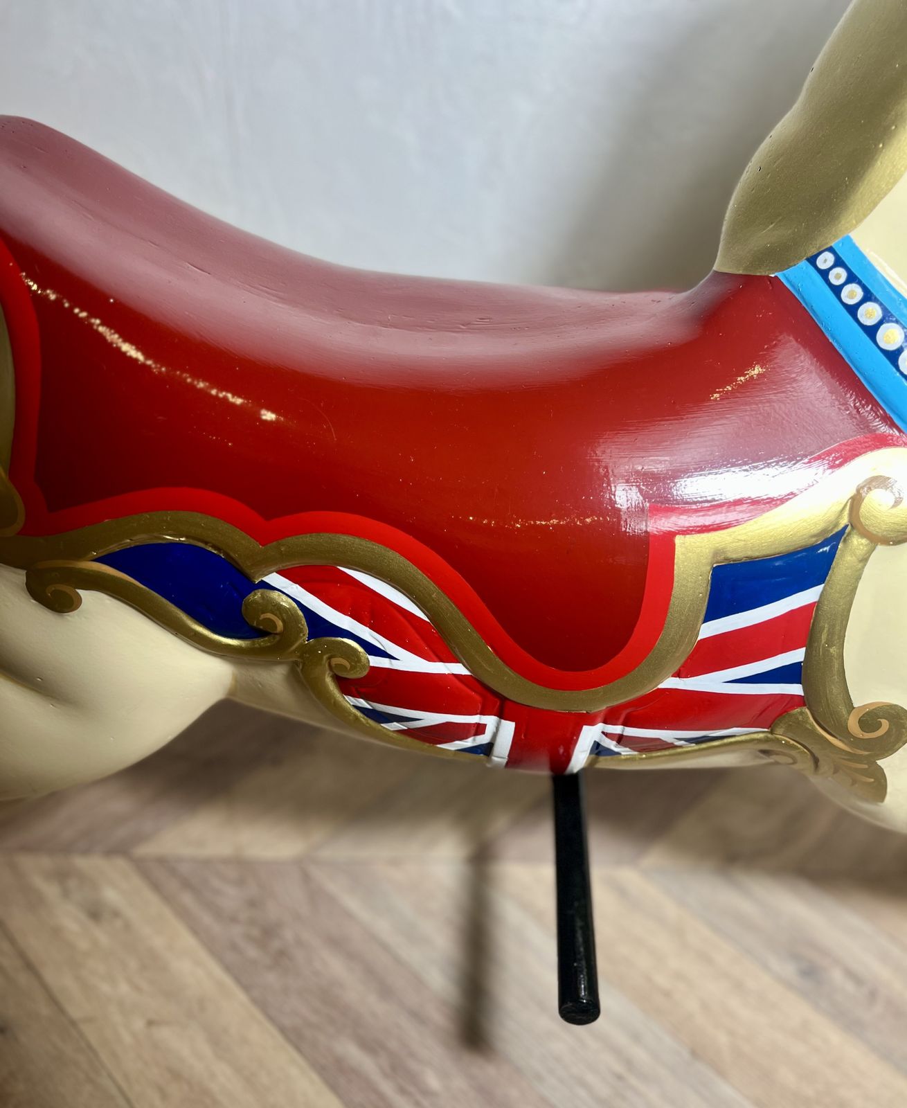 photo buy Rare Large Fairground Carousel Jumper Horse – Floor Standing Statement Piece