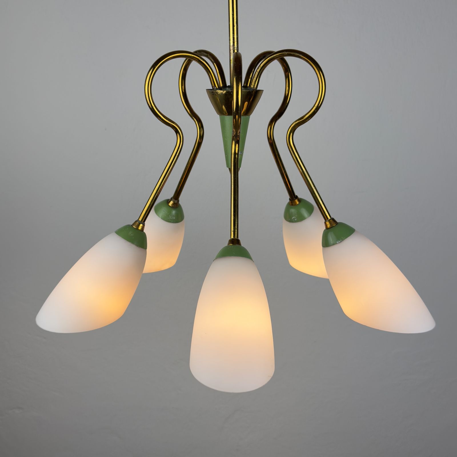 photo furniture Vintage Stilnovo Chandelier, Italy 1940 50s