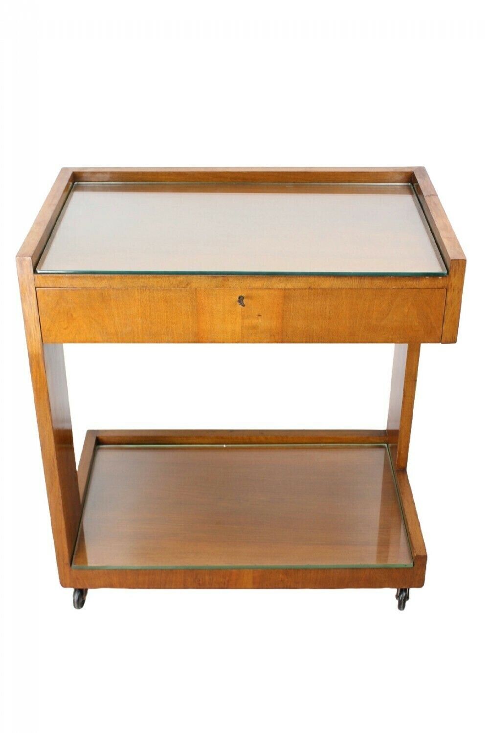Art Deco Walnut Two Tier Trolley photo furniture