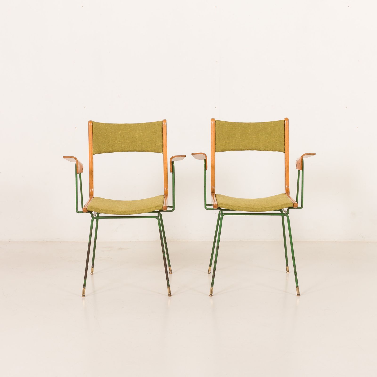 Boomerang Chair Attr. To Carlo De Carli, Set Of 2, Italy 1950s photo Furniture