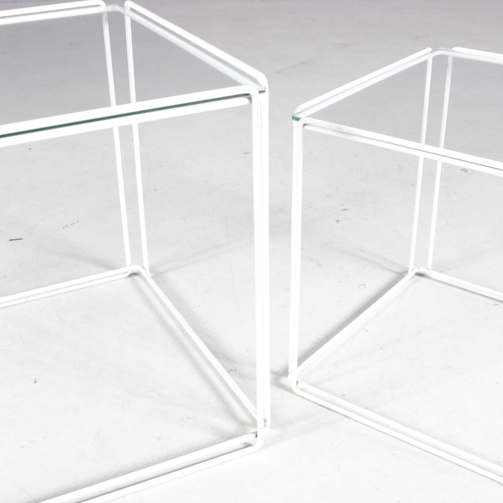 1960s Pair Of “Isocele” Side Tables By Max Sauze, France photo furniture