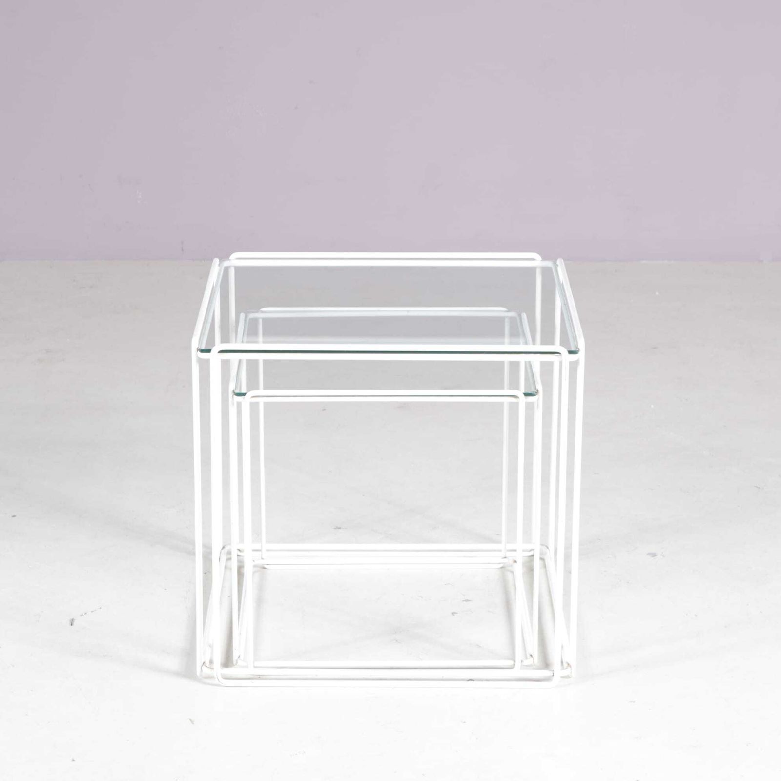 1960s Pair Of “Isocele” Side Tables By Max Sauze, France photo Furniture