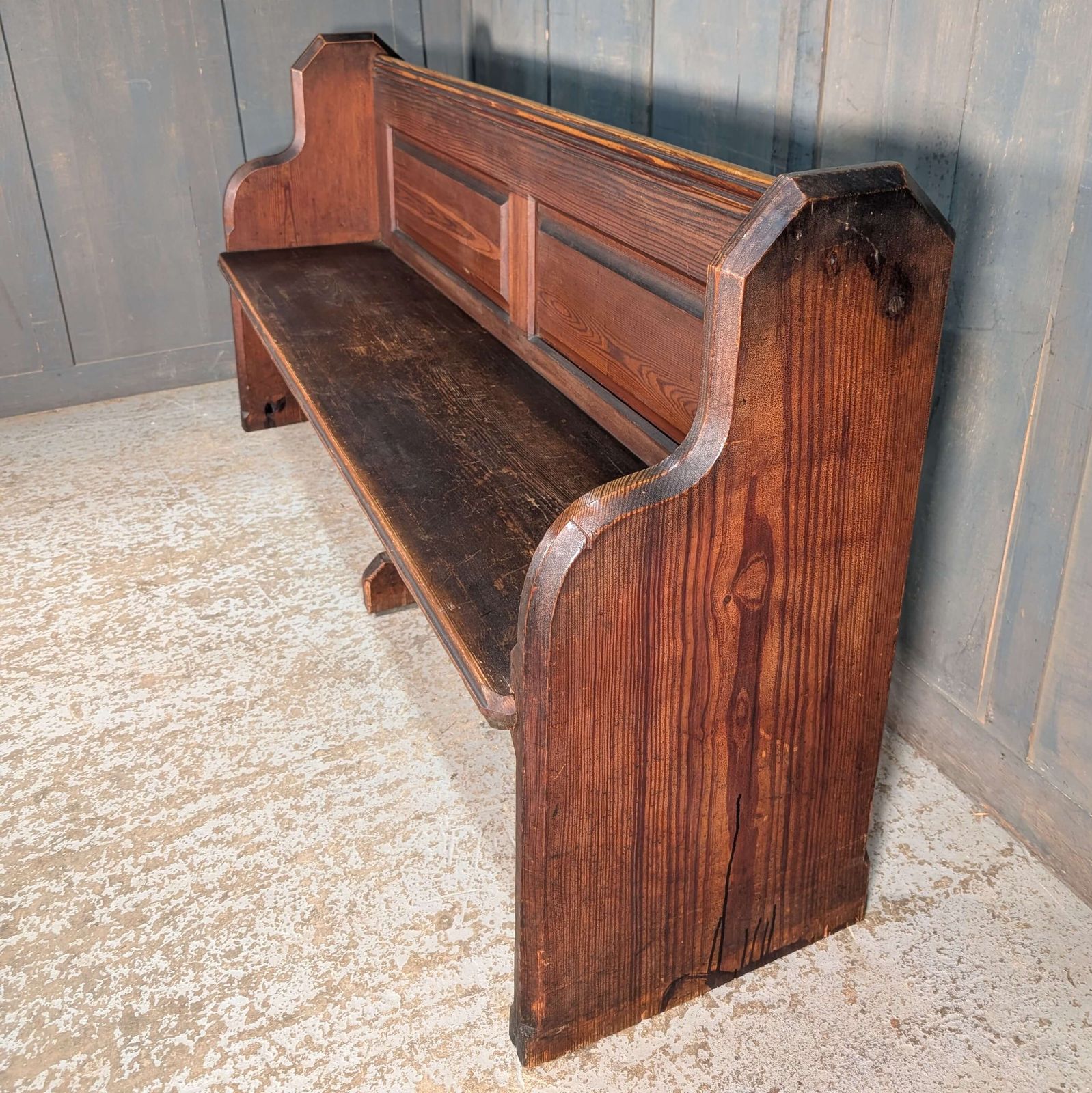 Pitch Pine Classic Antique 1896 Pews Benches From All Souls Twickenham photo buy