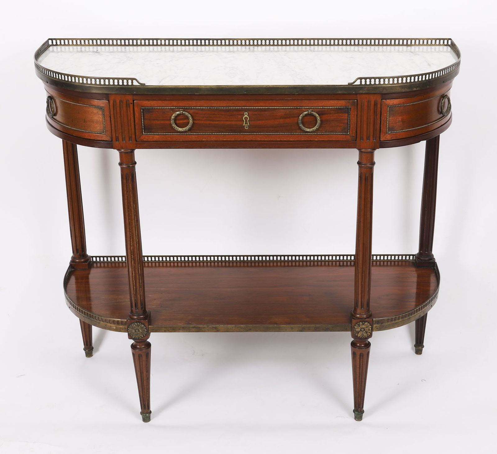 Antique French Directoire Mahogany Console C1840 19th Century