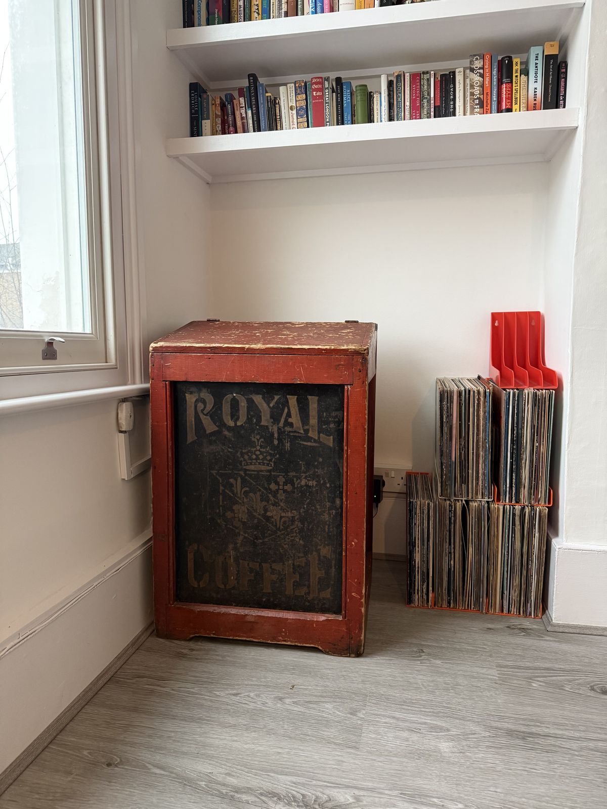 Extra Large Antique Royal Coffee Trade Tin, Early 20th Century